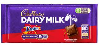 Cadbury Dairy Milk With Daim Chocolate Bar 120G