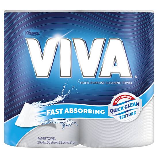 Viva Paper Towel White (2 Pack)