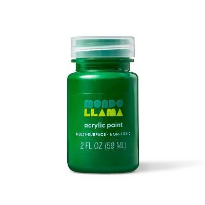 2 fl oz Satin Acrylic Paint Light Green - Mondo Llama™