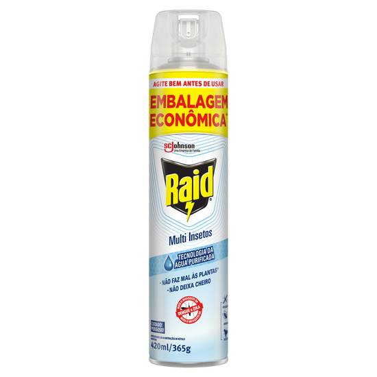 Raid inseticida aerossol multi insetos