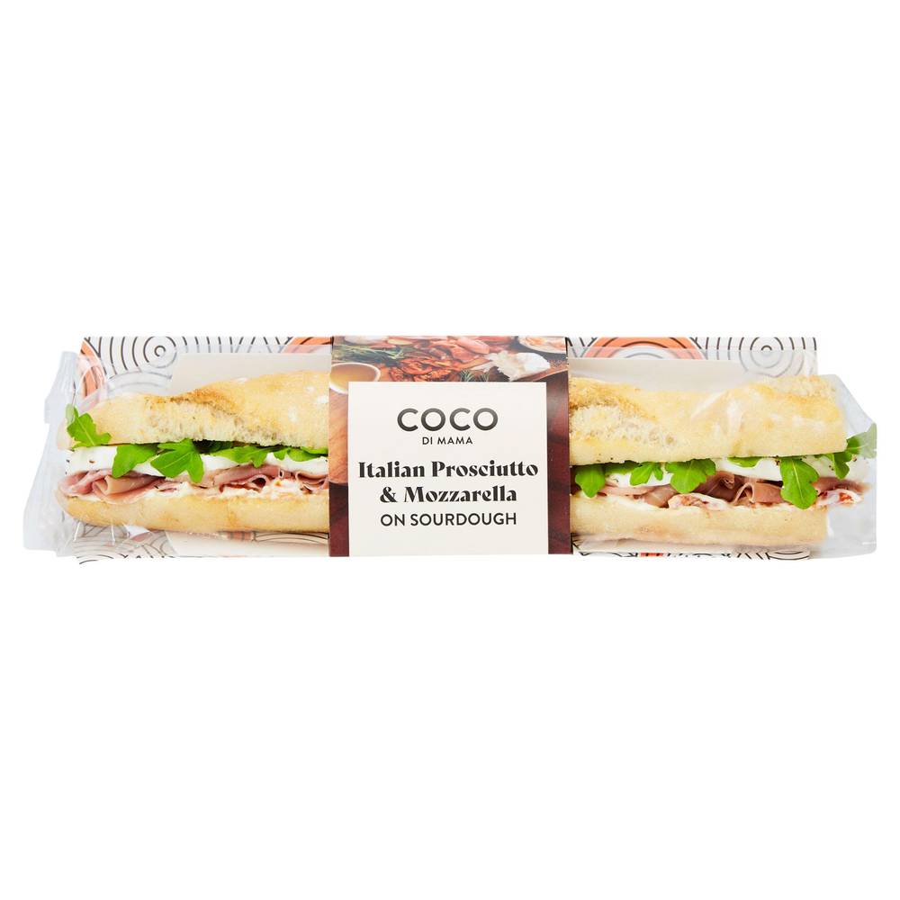 Coco di Mama Italian Prosciutto & Mozzarella on Sourdough