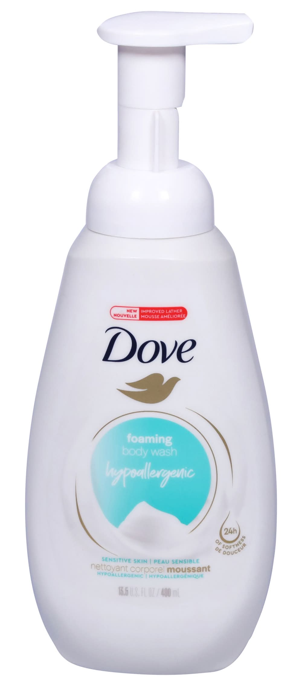 Dove Instant Foaming Sensitive Skin Body Wash (13.5 fl oz)