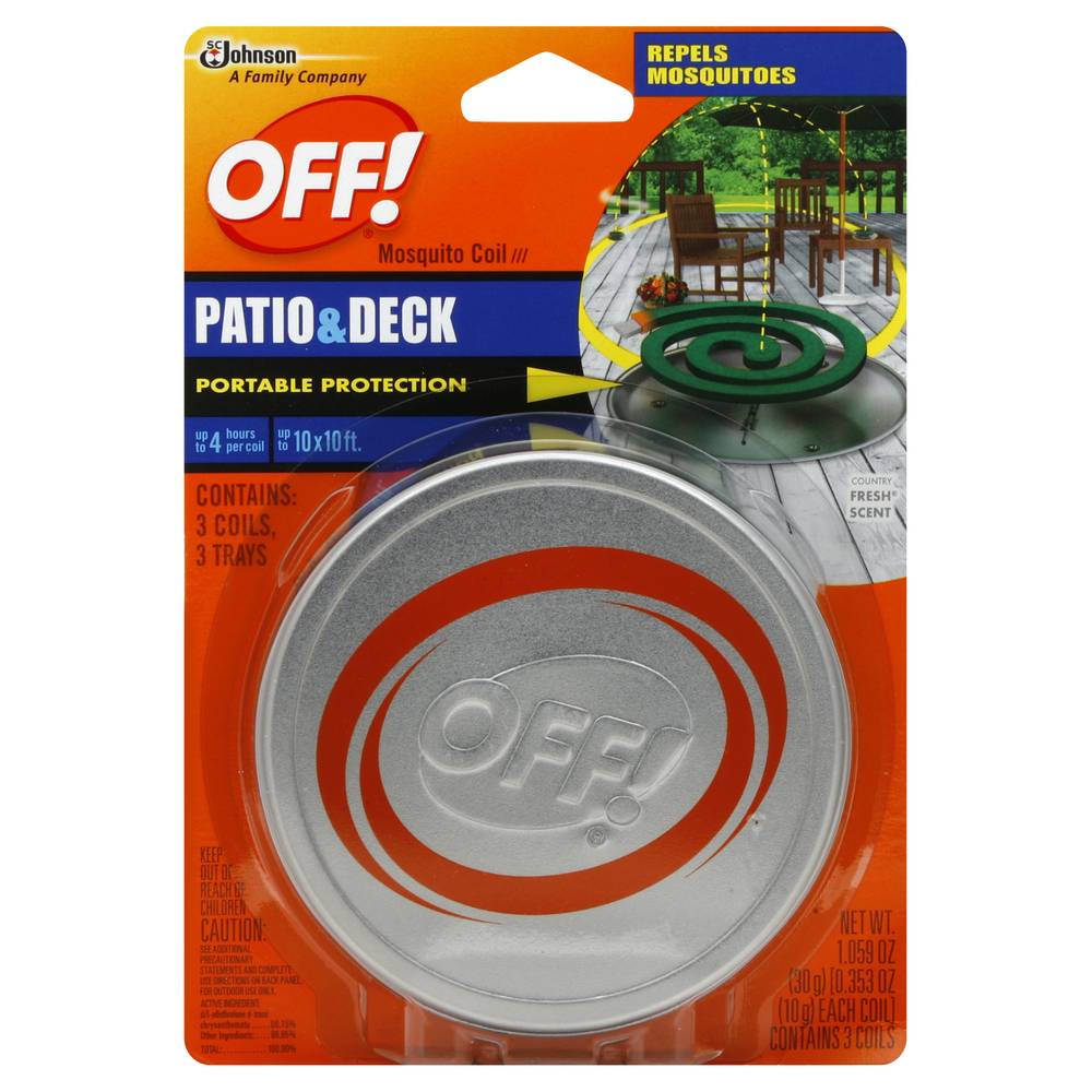 Off! Country Fresh Scent Patio & Deck Mosquito Coil (3 ct)