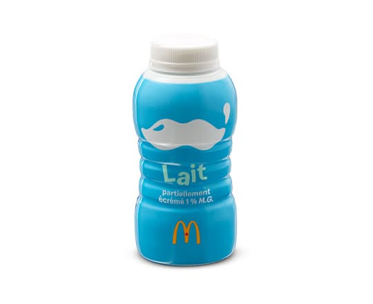 Bouteille de lait 1% [110.0 Cal]