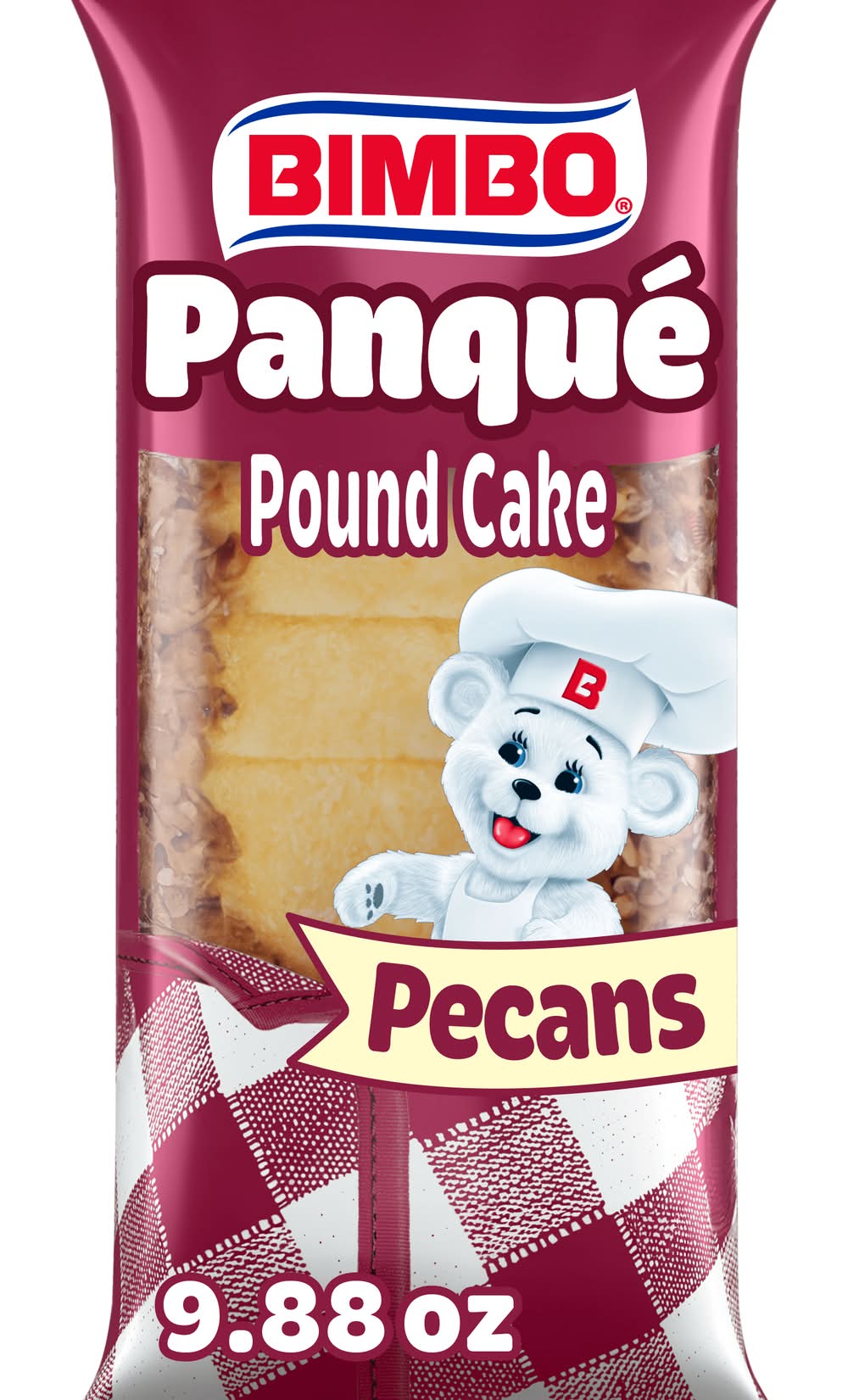 Bimbo Pound Cake, Pecans (9.88 oz)