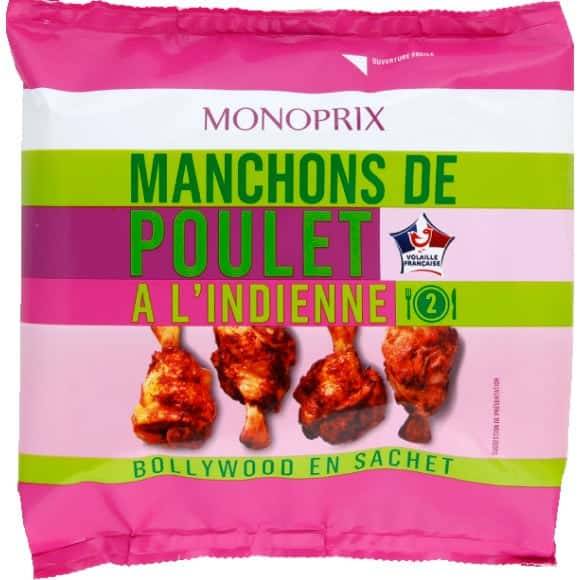 Monoprix Manchons De Poulet Indien Le Sachet De 250 G