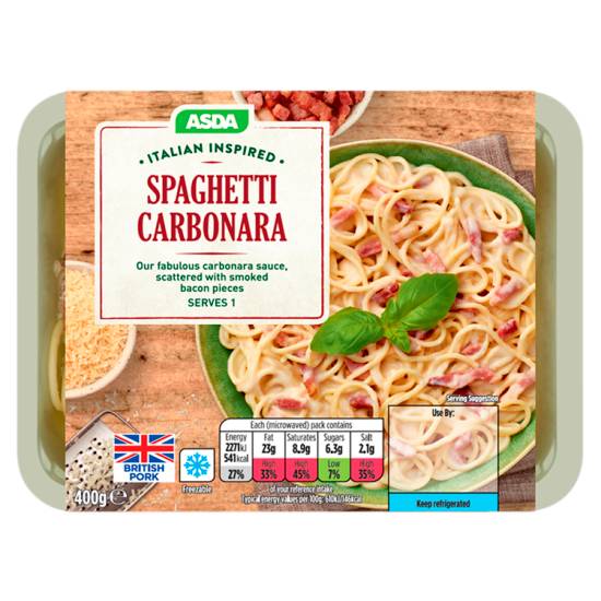 ASDA Italian Inspired Spaghetti Carbonara (400g)