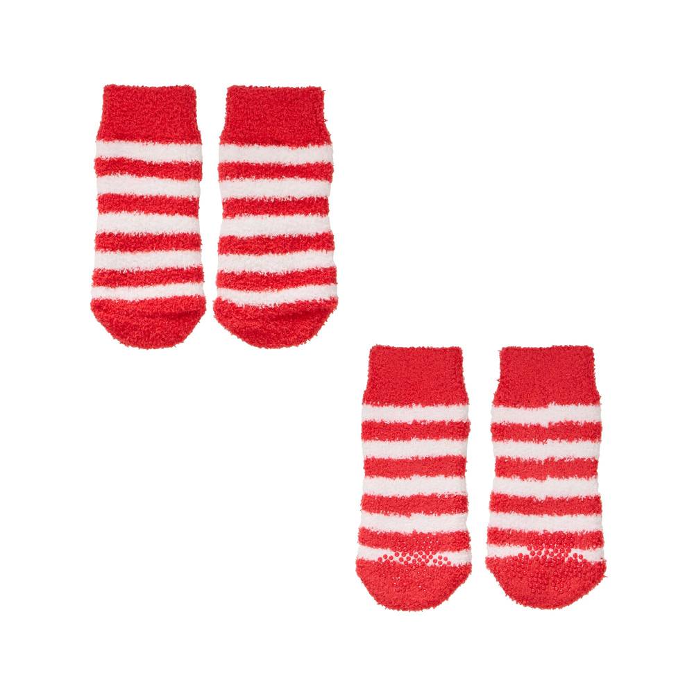 Merry & Bright™ Striped Socks for Dogs, Dog & Cat (Color: Red, Size: Large/X Large)