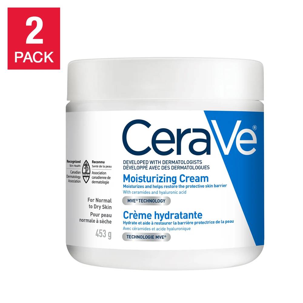 Cerave Moisturizing Cream, 2 X 453 G