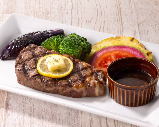 【単品】サーロインステ��ーキ約200g（炭焼香醤油ソース） Sirloin Steak about 200g (Soy sauce with charcoal-grilled aroma)