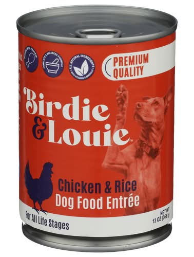 Birdie & Louie Chicken & Rice Premium Dog Food Can
