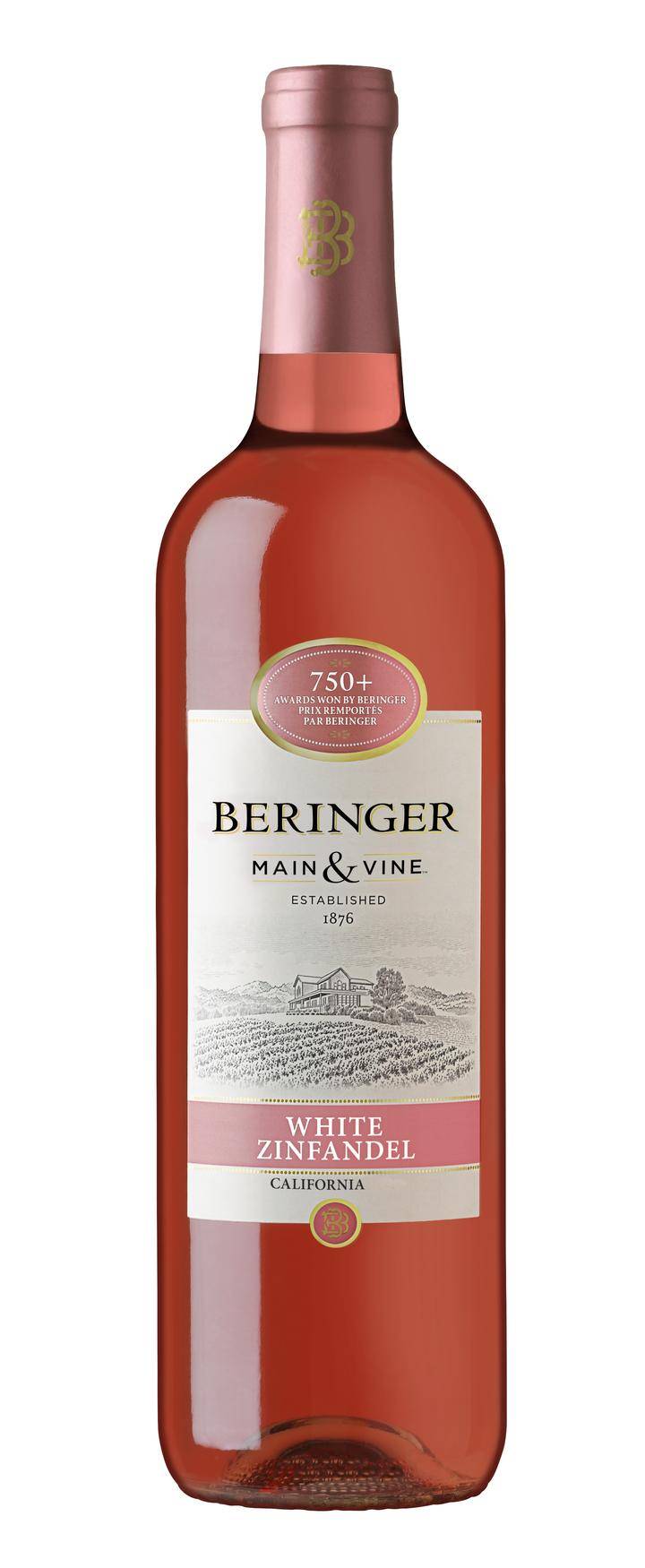 Beringer vino rosado white zinfandel (750 ml)