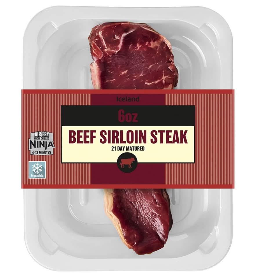 Iceland British Beef Sirloin Steak (170g)
