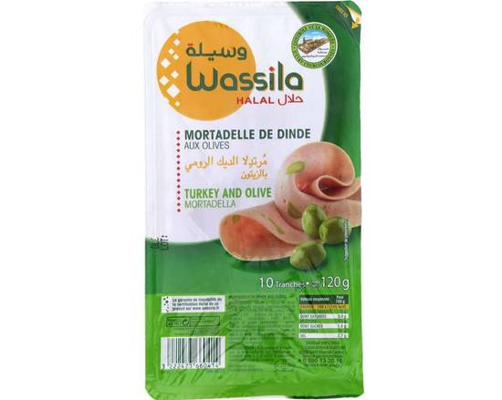 Wassila Mortadelle de Dinde aux Olives - 10 tranches 120g