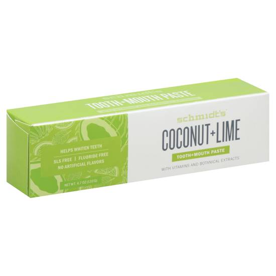 Schmidt's Coconut + Lime Tooth & Mouth Paste (4.7 oz)