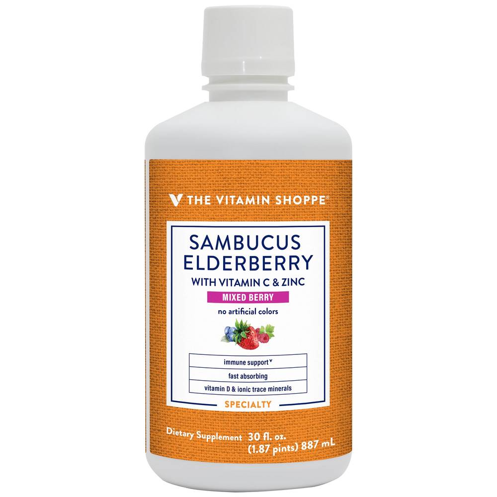 Sambucus Elderberry With C And Zinc - Mixed Berry(30 Fluid Ou Liquid)