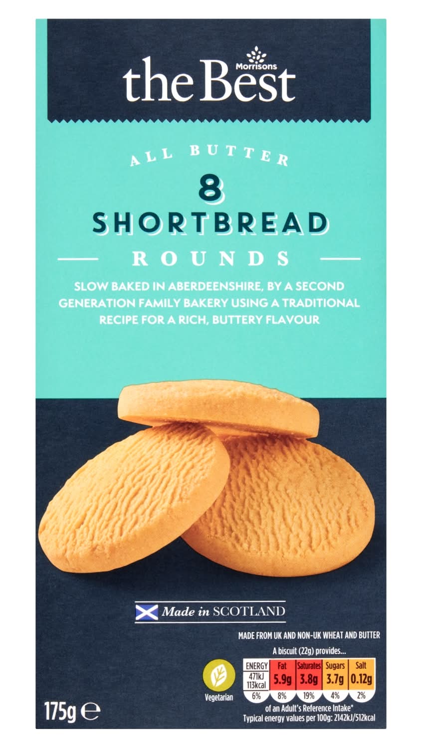 Morrisons The Best All Butter Shortbread Rounds 175g