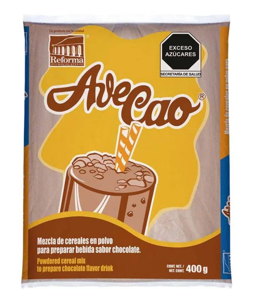Avecao · Polvo para preparar bebida sabor chocolate (400 g)