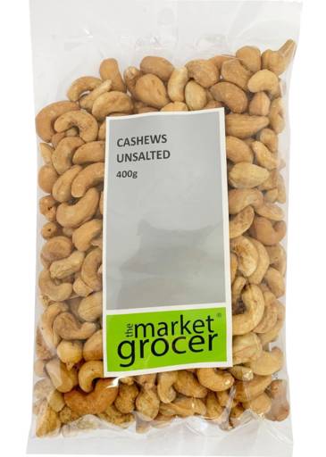 The Market Grocer Cashews Unsalted (400g)