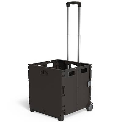 Staples Plastic Mobile Utility Cart With Dual Wheel (black)