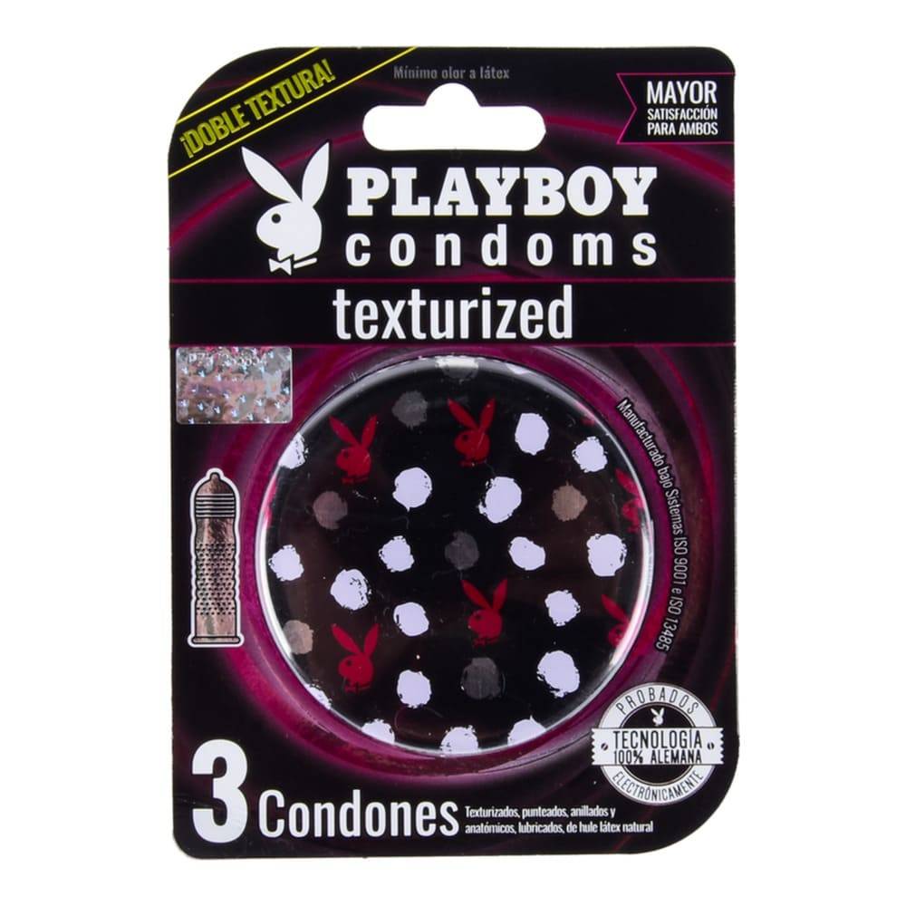 Playboy condones texturizados (blister 3 piezas)