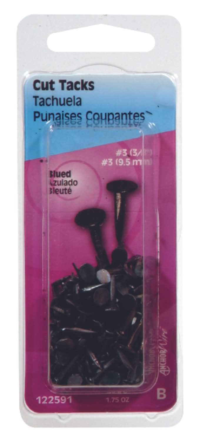 Hillman Anchor Wire No. 3 X 3/8 In. L Blue Steel Cut Tacks 1 Pk
