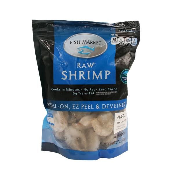 The Fish Market Peel & Deveined Raw Shrimp (12 oz, 50 ct)