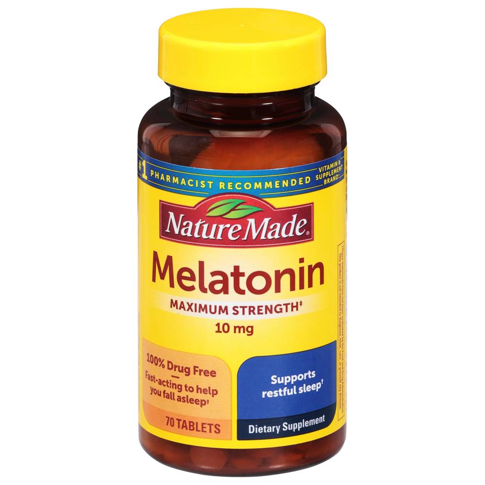 Nature Made Extra Strength 10 mg Tablets Melatonin (70 tablets)