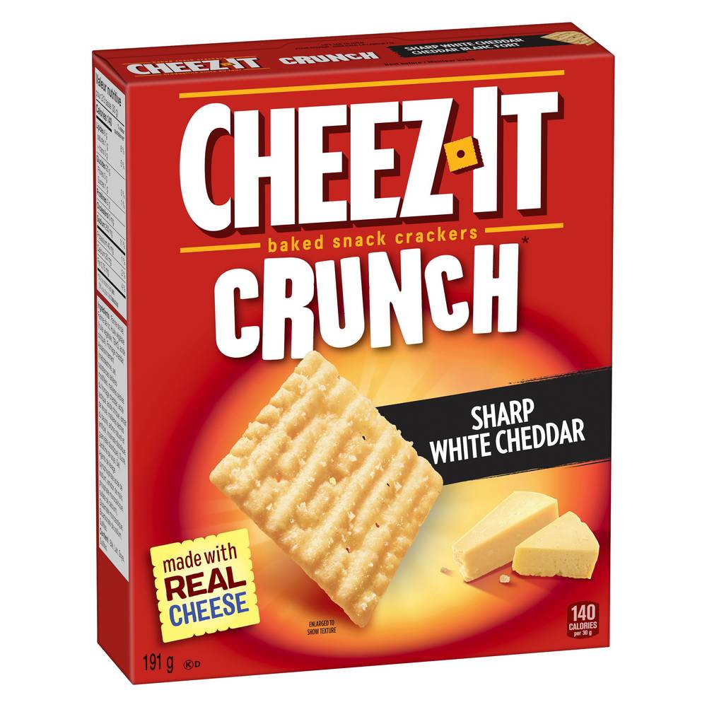 Cheez-It Crunch Sharp White Cheddar Crackers (191 g)