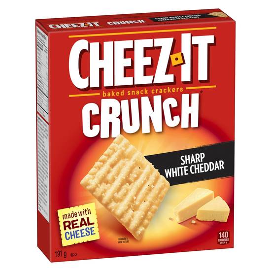 Cheez-It Crunch Sharp White Cheddar Crackers (191 g)