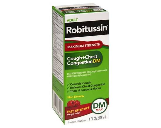 Robitussin · Maximum Strength Adult Cough + Chest Congestion DM (4 fl oz)
