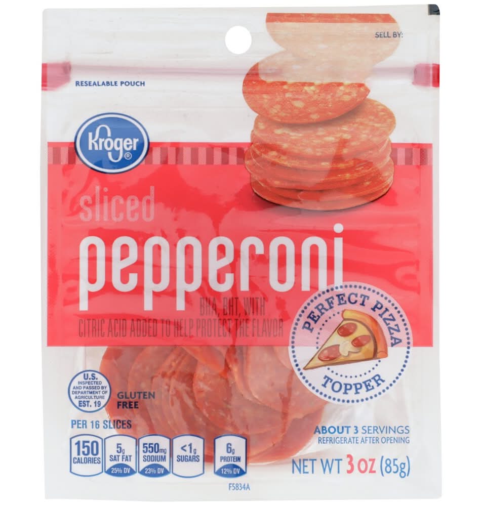 Kroger Sliced Pepperoni (3 oz, 16 ct)