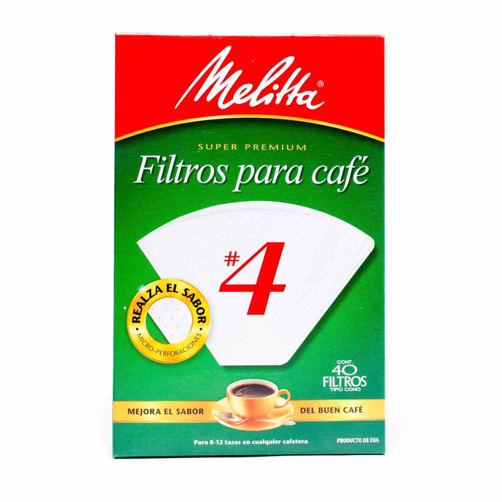 Melitta · Filtros para café n° 4 (40 un)