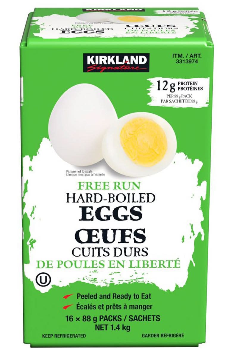 Kirkland Signature - Œuf Cuits Durs, 16 × 88 G / Kirkland Signature Hard Boiled Eggs 16 × 88 G