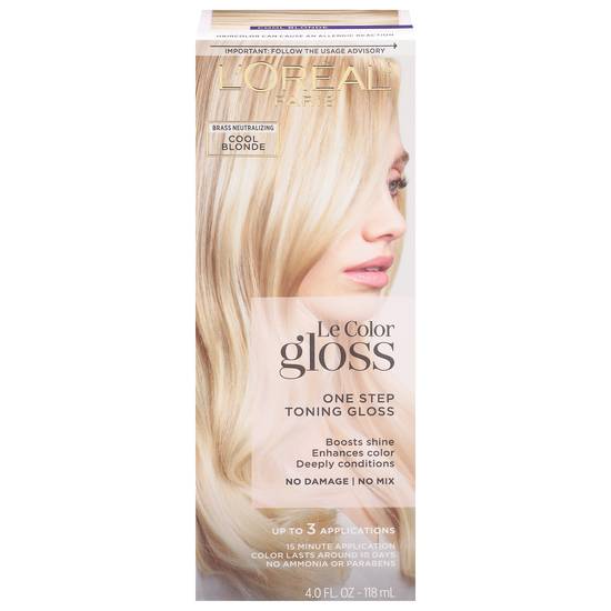 L'oréal Cool Blonde Le Color Gloss One Step Toning Gloss (4 fl oz)