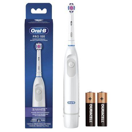 Oral-B Pro 100 3d White Battery Toothbrush (1 unit)