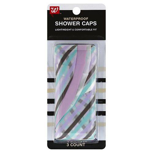 Walgreens Beauty Beauty Shower Caps - 3.0 ea