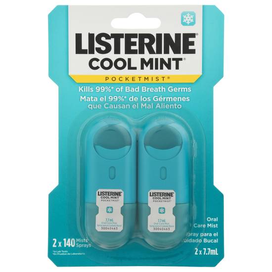 Listerine Cool Mint Oral Care Pocketmist (2 ct)