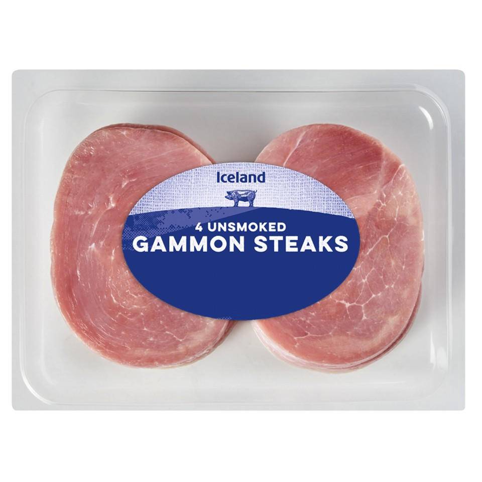 Iceland Unsmoked Gammon Steaks