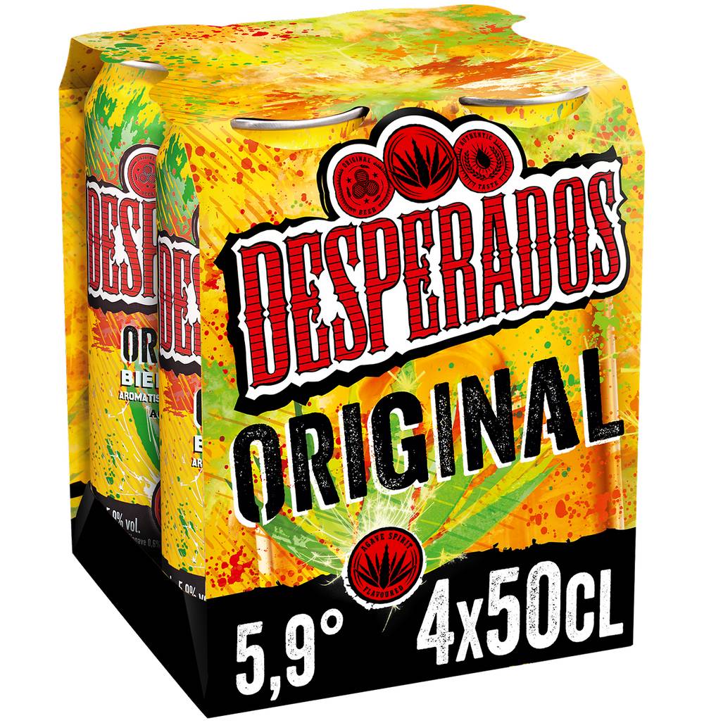 Desperados - Bière aromatisée tequila (4 x 500ml)
