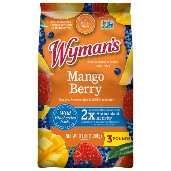 Wyman's Wild Blueberry Strawberry and Mango Chunks