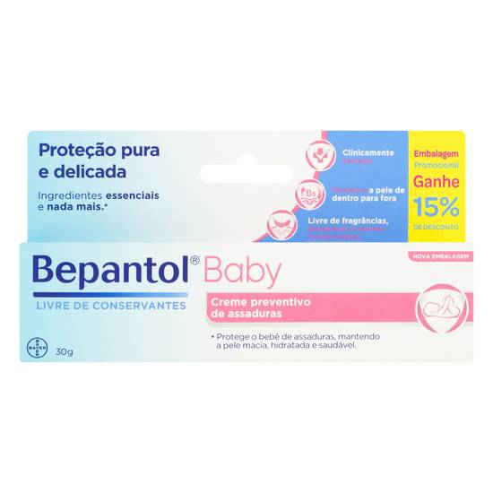 Bayer creme preventivo de assadura bepantol baby (30g)