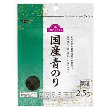 トップバリュ 国産青のり 2．5g