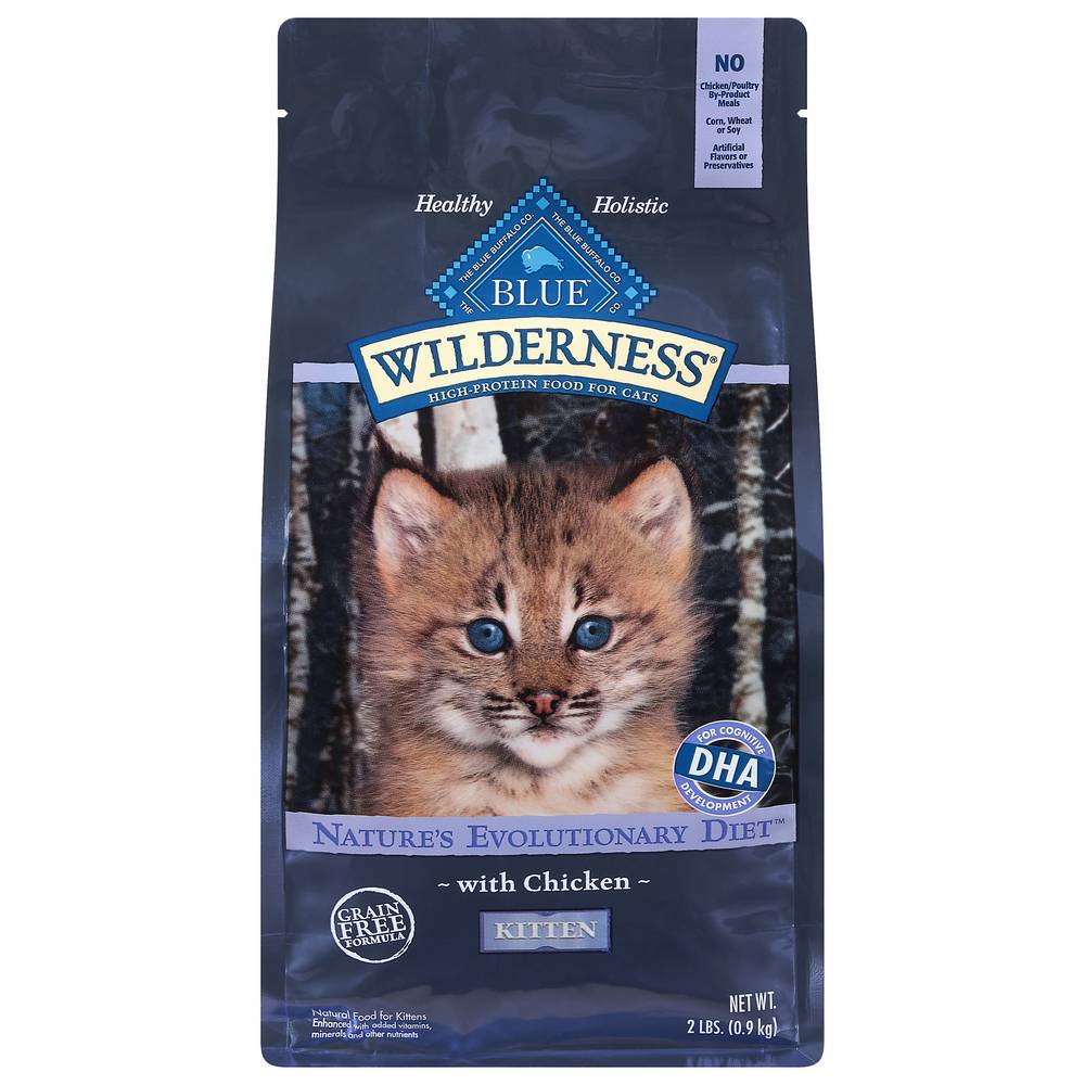 Blue Buffalo Wilderness Nature's Evolutionary Diet With Chicken Kitten Food