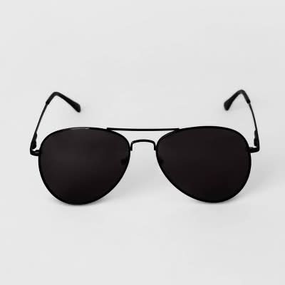 Goodfellow & Co. Aviator Metal Sunglasses, Men, Black