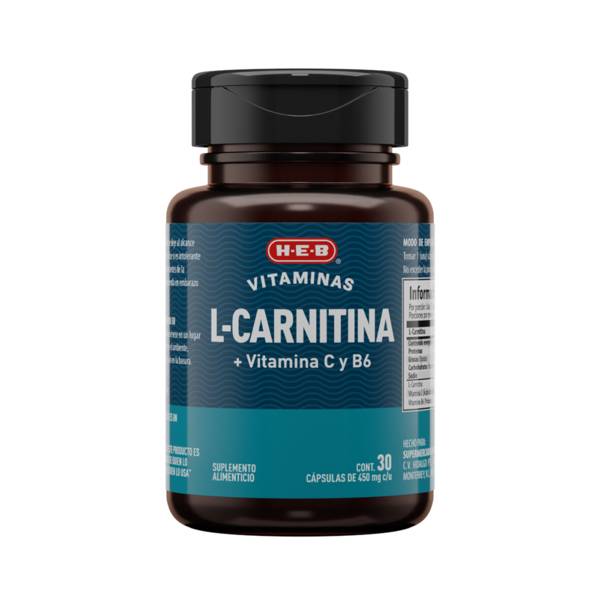H-E-B L carnitina cpsulas 450 mg-Entrega a Domicilio En Menos de una Hora  desde Heb | Uber Eats