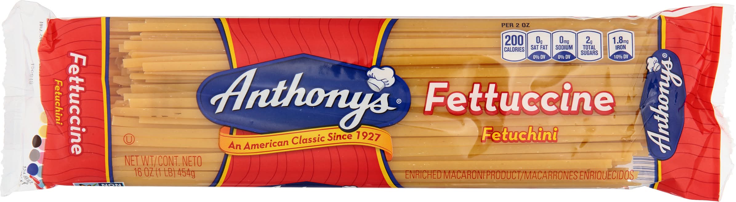 Anthony's Fettuccine Spaghetti Pasta (16 oz)