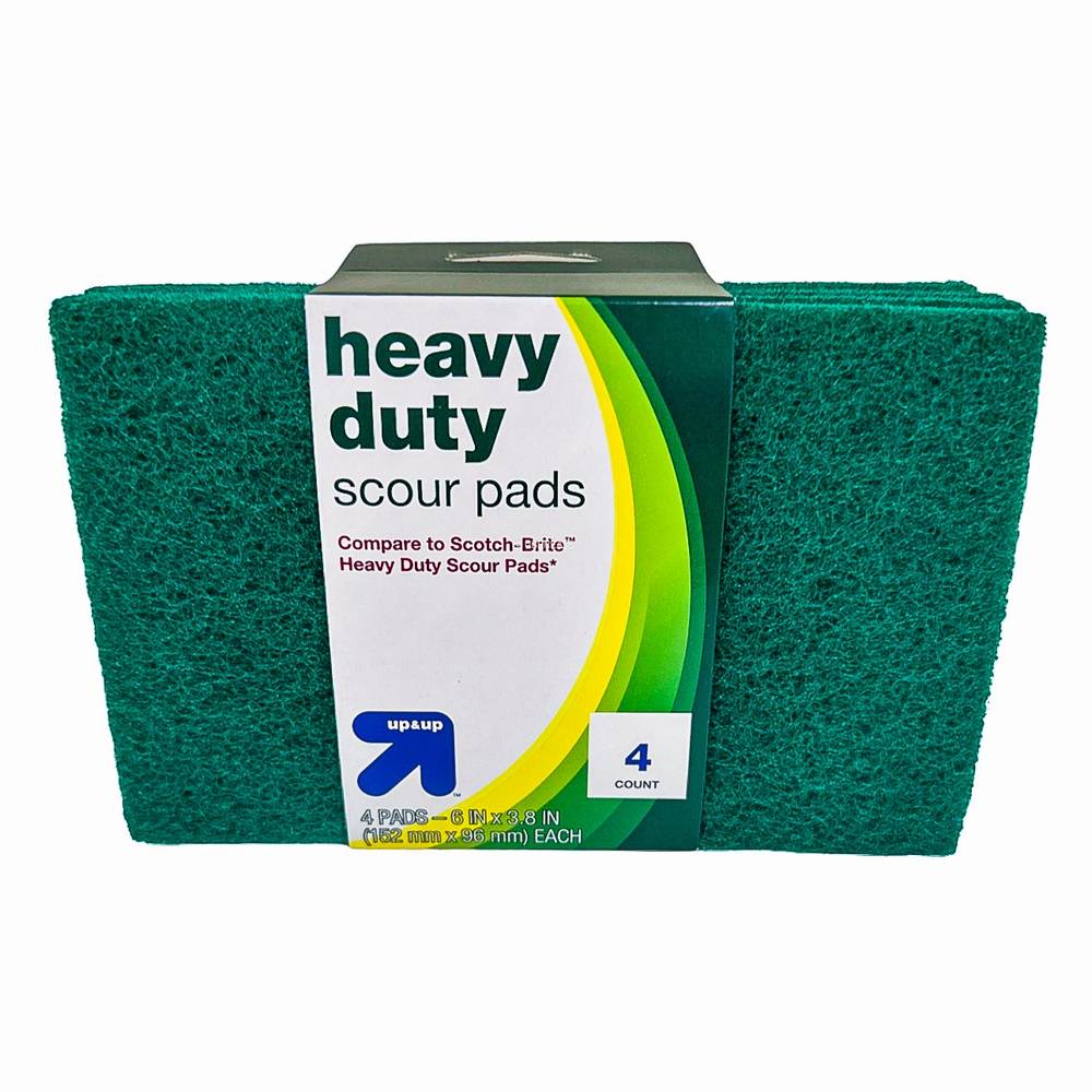 Heavy Duty Scouring Pads - 4ct - up & up™