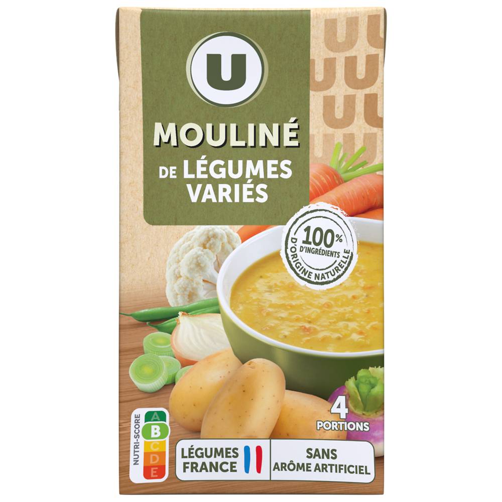U - Soupe mouliné légumes variés (1 L)