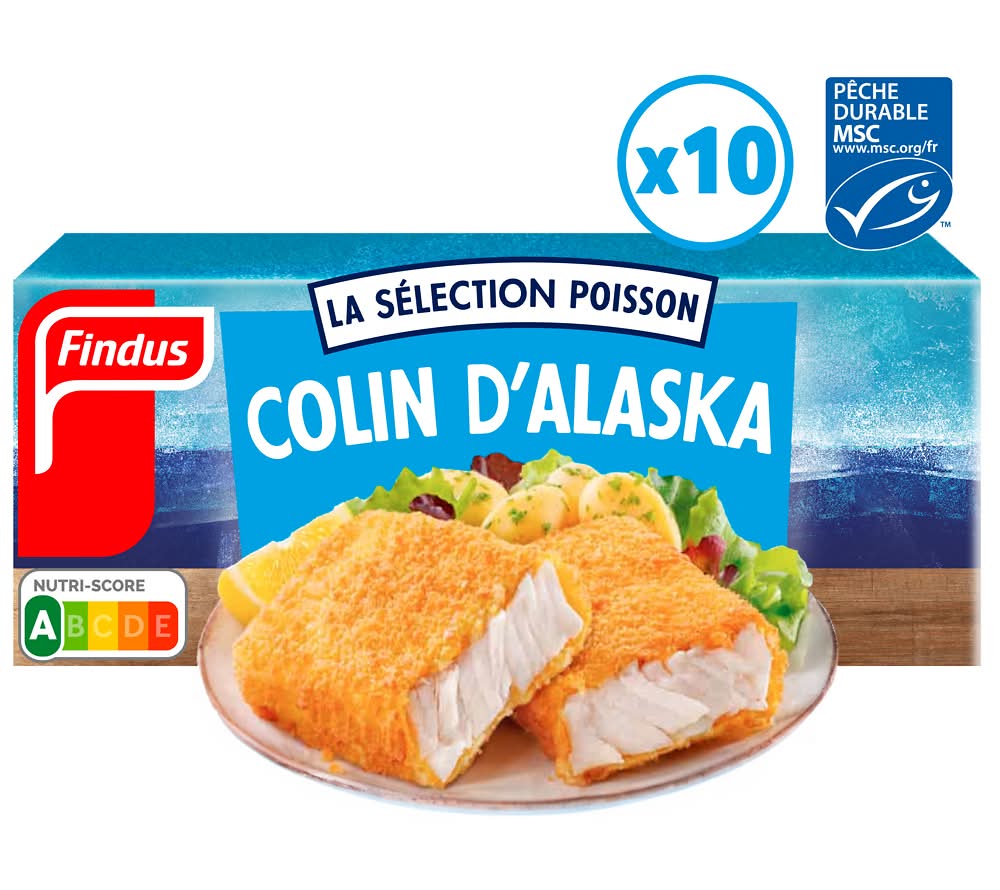 Findus - Filets de colin d'alaska panés (10)